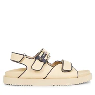 Sandały damskie - Sandały Tommy Hilfiger Rafia Sporty Sandal FW0FW07896 Beżowy - miniaturka - grafika 1