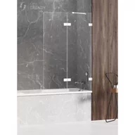 Parawany nawannowe - New Trendy EXK-2978 PARAWAN NAWANNOWY AVEXA WHITE U 130x150 CZYSTE 6mm ACTIVE SHIELD - miniaturka - grafika 1