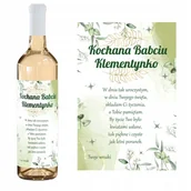 Akcesoria do pakowania - ETYKIETA WINO NALEWKA DZIEŃ BABCI PREZENT Y7 - miniaturka - grafika 1