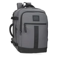 Torby na laptopy - Pepe Jeans Hoxton Plecak na Laptopa 15,6 cala Szary 25 x 40 x 20 cm Poliester i PU 20,46 l by Joumma Bags, Szary, Talla única, plecak na laptopa - miniaturka - grafika 1