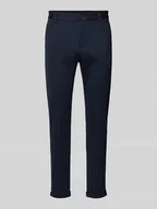 Spodnie męskie - Spodnie materiałowe o skróconym kroju slim fit - miniaturka - grafika 1