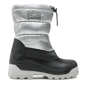Śniegowce CMP Kids Glacey Snowboots 3Q71274J Srebrny - Buty dla dziewczynek - miniaturka - grafika 1