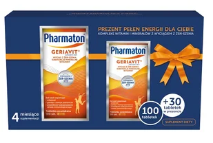 Pharmaton SANOFI-AVENTIS geriavit x 100 tabl + 30 tabl GRATIS ! - Witaminy i minerały - miniaturka - grafika 1