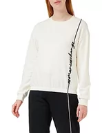 Bluzy damskie - Armani Exchange Damska bluza z kapturem Signature Logo French Terry, Iso, L - miniaturka - grafika 1