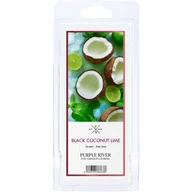 Zapachy do domu - Wosk zapachowy sojowy naturalny Purple River 50 g Kokos Limonka Black Coconut Lime - miniaturka - grafika 1
