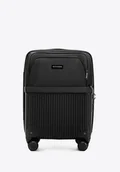 Walizki - Walizka kabinowa z ABS-u i nylonu czarna - miniaturka - grafika 1