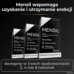 Hasco Mensil, 25 mg, 8 tabletek, lek na potencję bez recepty - Układ moczowy i płciowy - miniaturka - grafika 4