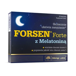 Olimp LABORATORIES Forsen Forte z melatoniną 30 kapsułek - Układ nerwowy - miniaturka - grafika 1