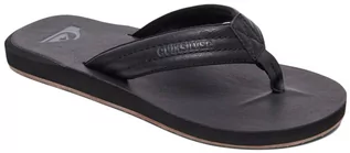 Buty dla chłopców - Quiksilver CARVER NUBUCK SOLID BLACK japonki - 40,5EUR - grafika 1