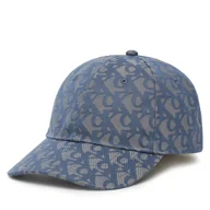 Czapki damskie - Czapka z daszkiem Calvin Klein Aop 6 Panel Baseball Cap LV04K5058G Niebieski - miniaturka - grafika 1