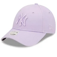 Czapki i chusty sportowe damskie - Czapka New Era 9Forty New York Yankees Womens League Essential 60298804 - fioletowa - miniaturka - grafika 1