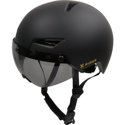 Kask XRIDER XRIH008L Czarny Miejski z lampką ( L)