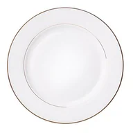 Talerze - Talerz AMBITION Aura Gold 27 cm Biało-złoty - miniaturka - grafika 1