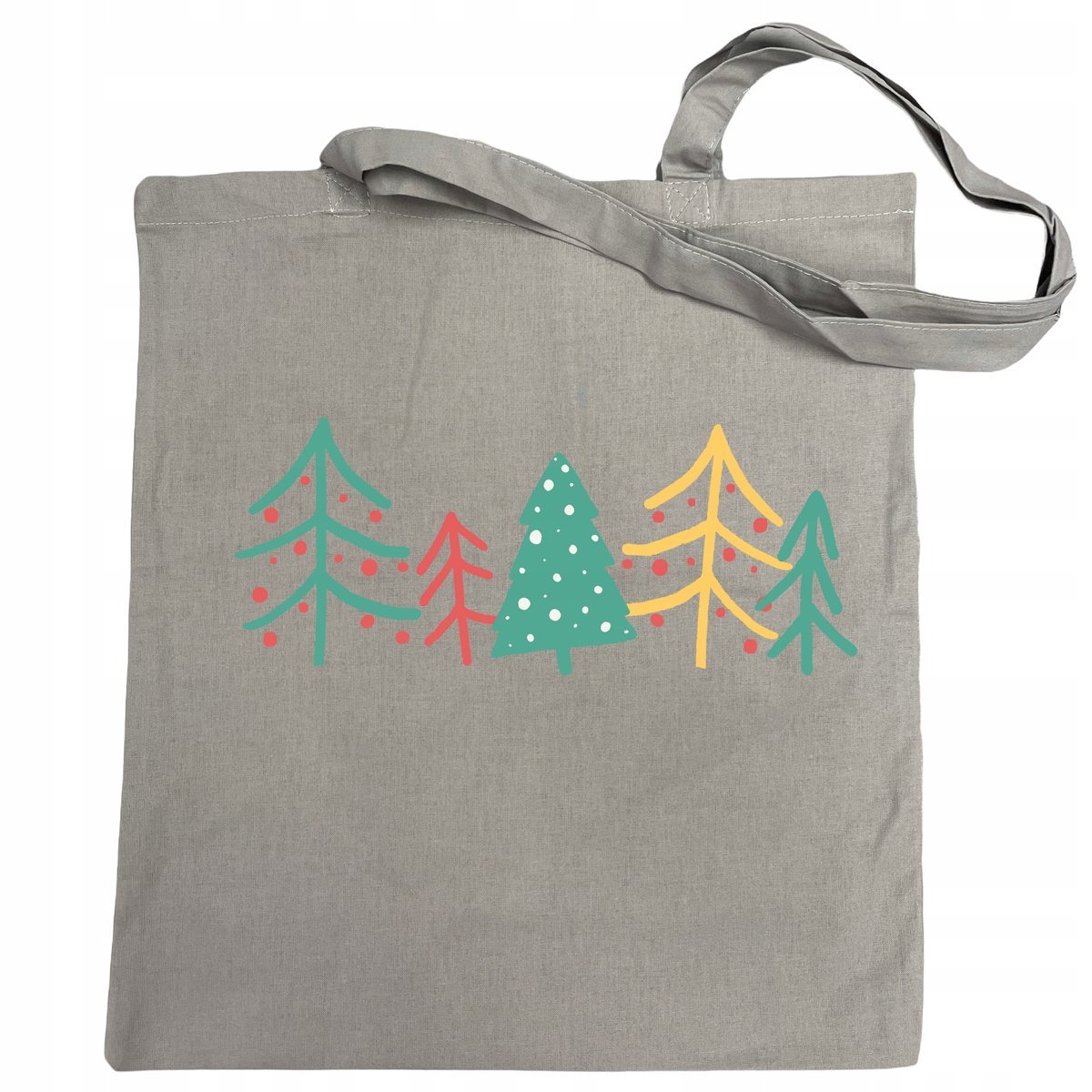 Torba na zakupy świąteczny nadruk Drzewka Choinka
