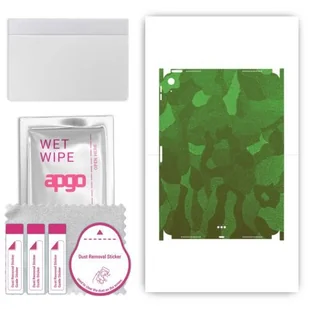 folia naklejka skórka strukturalna na TYŁ+BOKI do Apple iPad Air 2022 - Moro Camo Zielony - apgo SKINS - Akcesoria do tabletów i e-booków - miniaturka - grafika 1