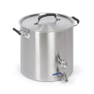 Zestawy garnków i patelni - Garnek ze stali nierdzewnej z wylewką, 360 x 360 mm, 36 l - miniaturka - grafika 1