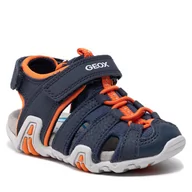 Sandały damskie - Geox Sandały B S. Kraze A B1524A-0CE15 C0659 M Navy/Orange - miniaturka - grafika 1