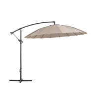 Parasole ogrodowe - Beliani Parasol ogrodowy mokka - o 258 cm - na wysięgniku - CALABRIA - miniaturka - grafika 1