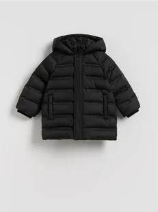 Reserved - Pikowana kurtka z puchem - czarny - Kombinezony dla dzieci - miniaturka - grafika 1