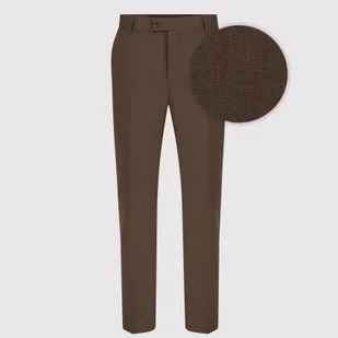 Brązowe garniturowe spodnie męskie Pako Lorente roz. 88/176 - Spodnie męskie - miniaturka - grafika 1