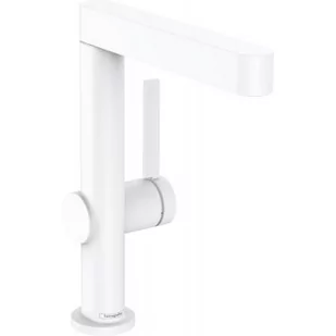 Hansgrohe 76060700 Finoris Jednouchwytowa bateria umywalkowa 230 z obrotow$88 wylewk$89 i kompletem odp$90ywowym Push-Open bia$91y matowy - Baterie umywalkowe - miniaturka - grafika 1