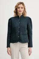 Kurtki damskie - Hoss Intropia kurtka wełniana kolor turkusowy przejściowa 5432677 - miniaturka - grafika 1