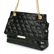 Torebki damskie - Elastyczna Pikowana Damska Torebka 2w1 łańcuszek - miniaturka - grafika 1