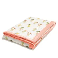 Koce i narzuty dla dzieci - La Millou Lekki Koc Minky - XL - Frogs - miniaturka - grafika 1