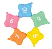 Zabawki interaktywne dla dzieci - Ks Kids K's Kids Training2s Łańcuch kwadraty - miniaturka - grafika 1