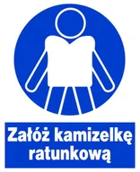 Akcesoria BHP - Zno-31 Znak Bhp Nakazu- Załóż Kamizelkę Ratunkową - miniaturka - grafika 1