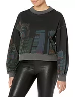Bluzy damskie - Desigual Bluza damska Tokio, czarny, L - miniaturka - grafika 1
