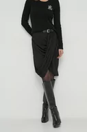 Spódnice - Lauren Ralph Lauren spódnica kolor czarny midi ołówkowa - miniaturka - grafika 1