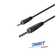 Kable - Roxtone SACC280L0015 kabel jack 3,5mm jack 6,3mm mały na duzy jack stereo 1,5m - miniaturka - grafika 1