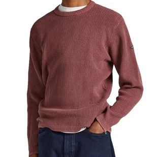 Sweter Męski PEPE JEANS PM702359 Jasny Bordowy - Swetry męskie - miniaturka - grafika 1