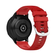 Akcesoria do smartwatchy - Pasek do Galaxy Watch Active 2 Teksturowany silikon Czerwony - miniaturka - grafika 1