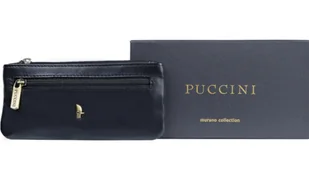 Puccini skórzane etui na długie klucze mu309 czarne - Etui na klucze - miniaturka - grafika 1