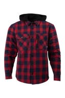 Koszule męskie - Koszula Flanelowa 509 Tech Czerwony/GranatowyM - miniaturka - grafika 1