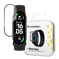 Akcesoria do smartwatchy - Wozinsky Watch Glass hybrydowe szkło do Xiaomi Mi Band 6 czarny - miniaturka - grafika 1