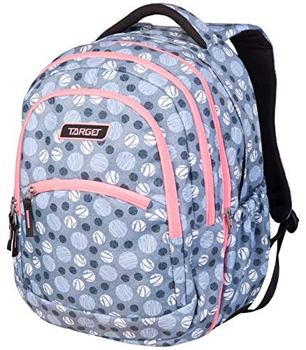 Plecak szkolny 2 W 1 CURVED MELANGE DOTS 26840, Szary, 23 l, 2 W 1 CURVED MELANGE DOTS