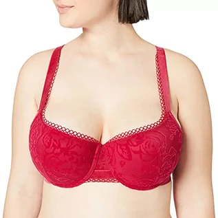 Biustonosze - Triumph Damski biustonosz push-up Velvet Rose Spotlight WHU, Rosso Masai, 70A - grafika 1