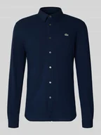 Koszule męskie - koszula casualowa o kroju slim fit z czystej bawełny - miniaturka - grafika 1