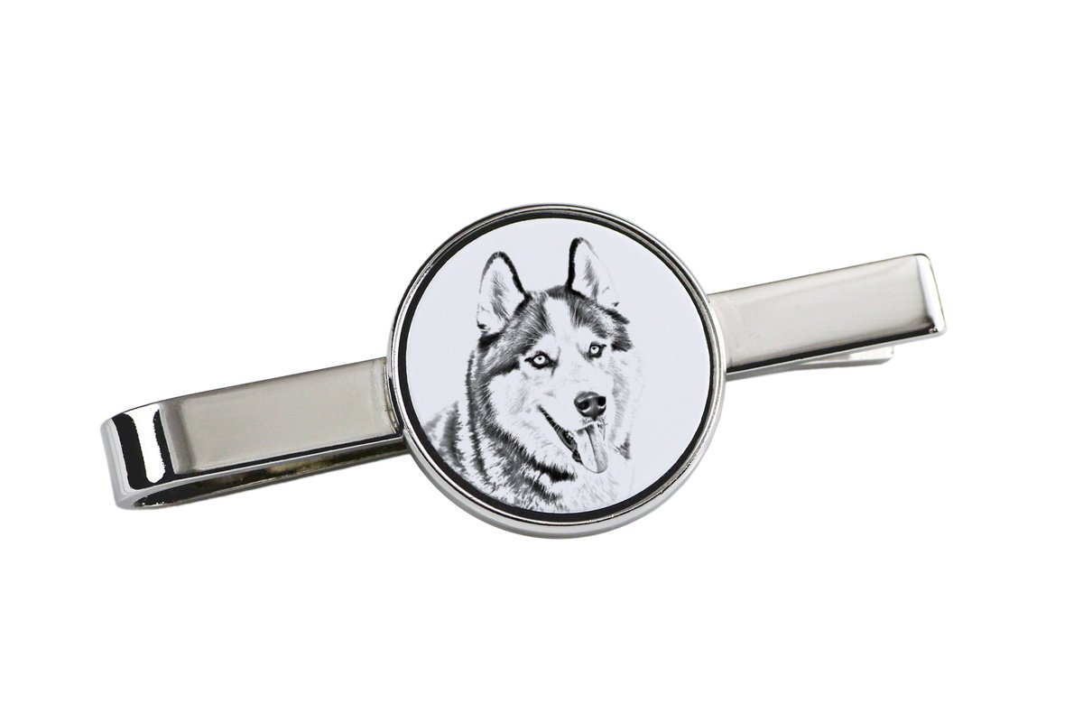 Husky syberyjski, Siberian Husky - spinka do krawata z psem, personalizowany klips do krawata, wyjątkowy prezent dla mężczyzny marki Art-Dog
