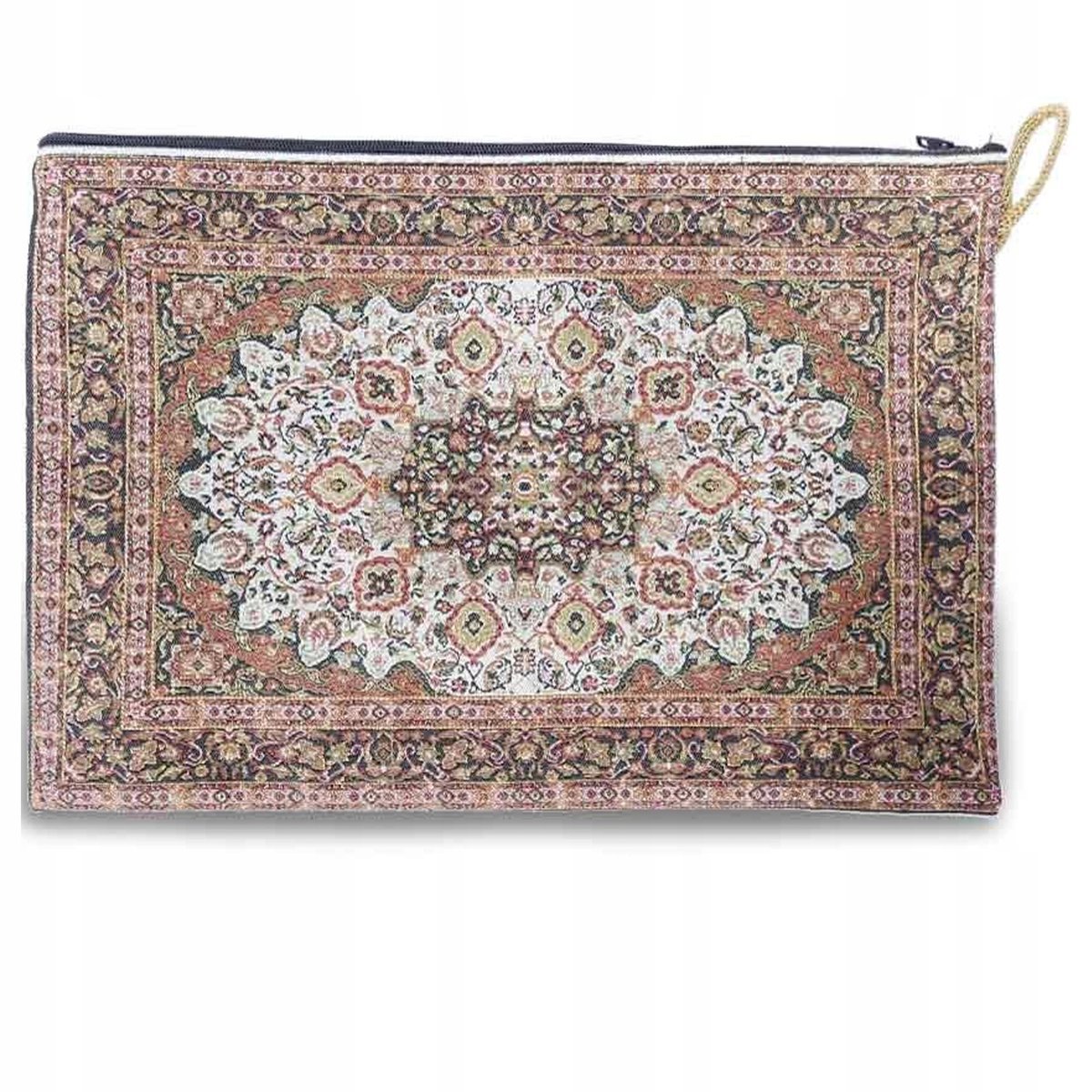 Kosmetyczka Saszetka Duża Xxl Etui Turecka Orientalne Wzory Złota Nić Haft