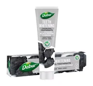 Pasty do zębów - Pasta do zębów wybielająca węglowa z pieprzem i imbirem, Dabur - miniaturka - grafika 1