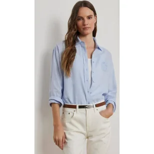 LAUREN RALPH LAUREN Lniana koszula Oversize fit - Koszule damskie - miniaturka - grafika 1