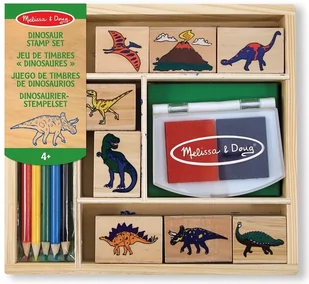 Melissa & Doug ZESTAW STEMPLI DINOZAURY MD 11633 - Zabawki kreatywne - miniaturka - grafika 1