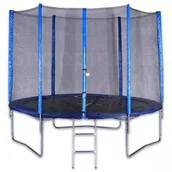 Trampoliny - Spartan trampolina z siatką ochronną i drabinką - 250 cm - miniaturka - grafika 1