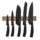Noże kuchenne - ZESTAW 5 NOŻY KUCHENNYCH Z LISTWĄ BERLINGER HAUS BH-2884 BLACK ROSE - miniaturka - grafika 1