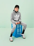 Moda i Uroda OUTLET - adidas Spodnie dresowe Trefoil 3-Stripes GD2705 Szary Regular Fit - miniaturka - grafika 1
