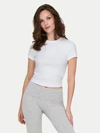 Koszulki i topy damskie - ONLY T-Shirt Val 15339774 Biały Slim Fit - miniaturka - grafika 1